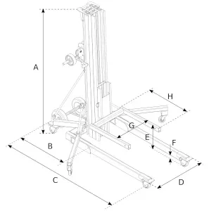 Material lifter_dimenzije