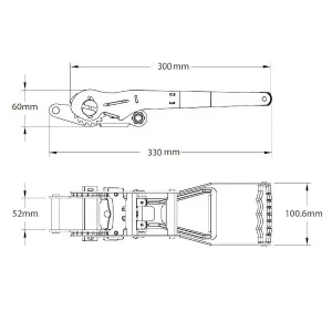 ERGO povezovalni trak 50mm 5T 3 Ergo_napenjalec_dimenzije